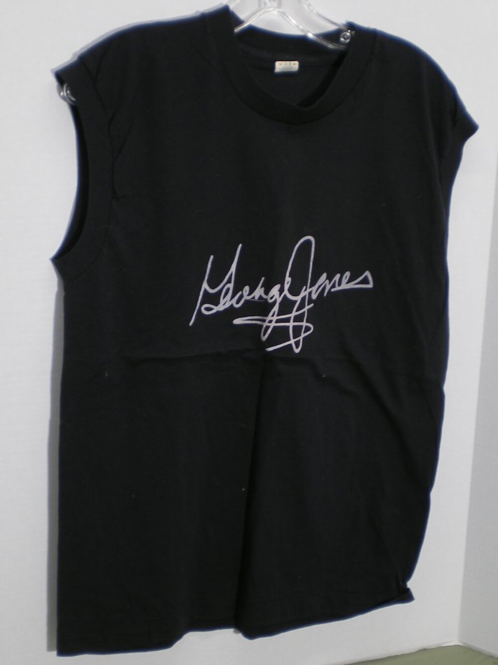 I Saw The Possum - George Jones Black Sleeveless Tee Shirt, Size Large